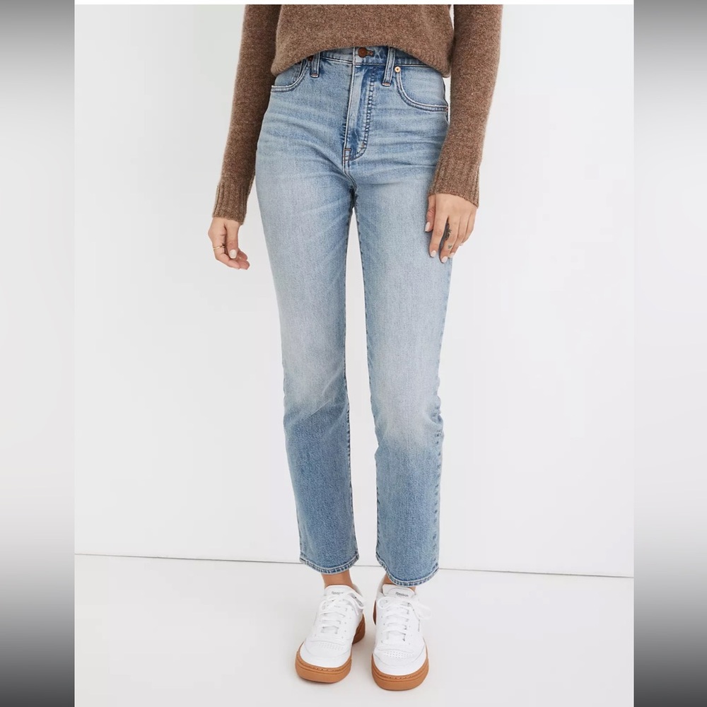 Madewell Slim Demi-Boot Jeans in Denis Wash